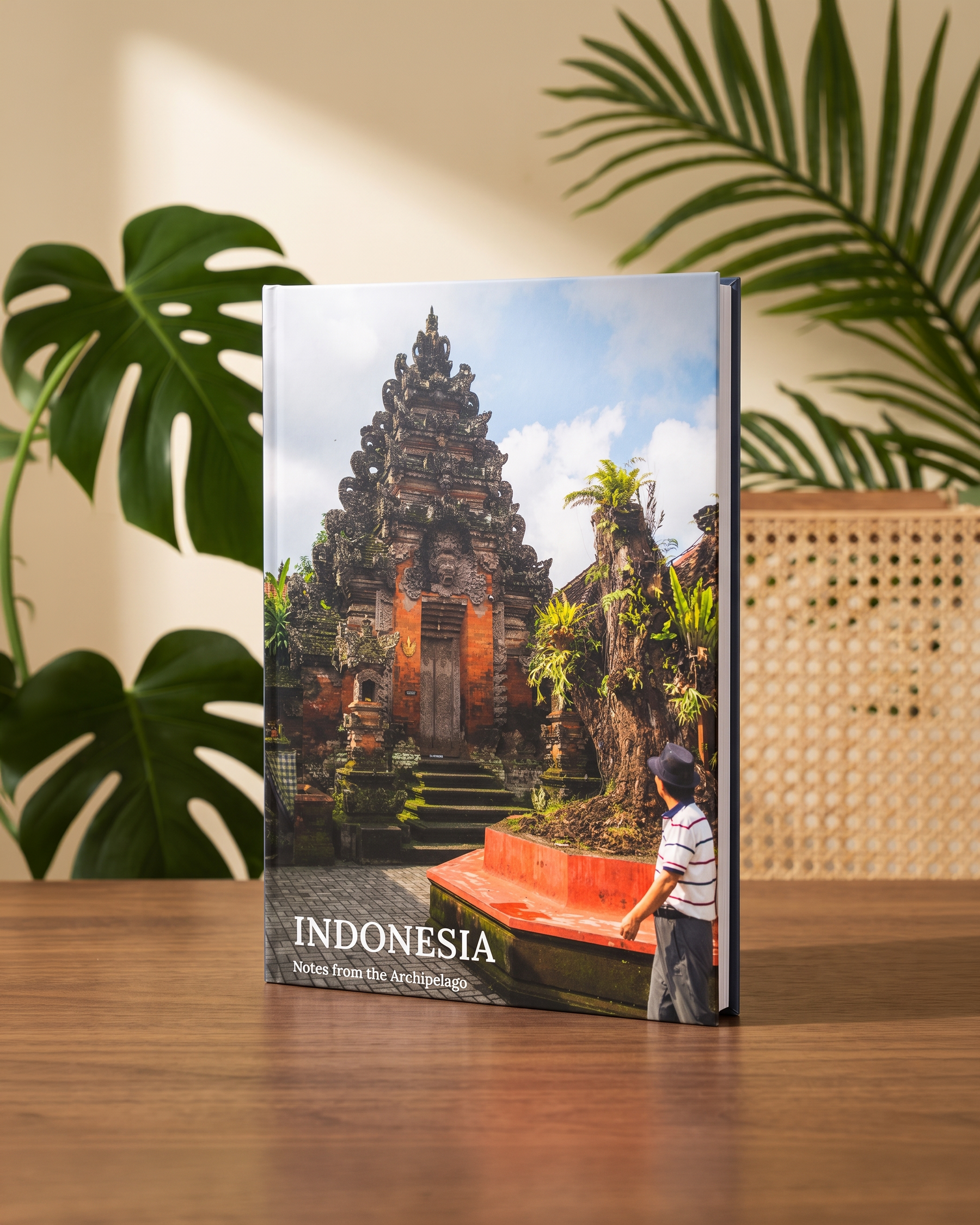 People reviewing a premium hardcover photo book