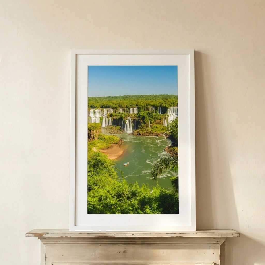 Classic Framed Print in extra-large size, white frame