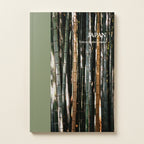 Book cover with bamboo pattern and 'Japan' text on a beige background