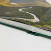 Layflat Edition photo book opening to a perfectly flat panoramic spread