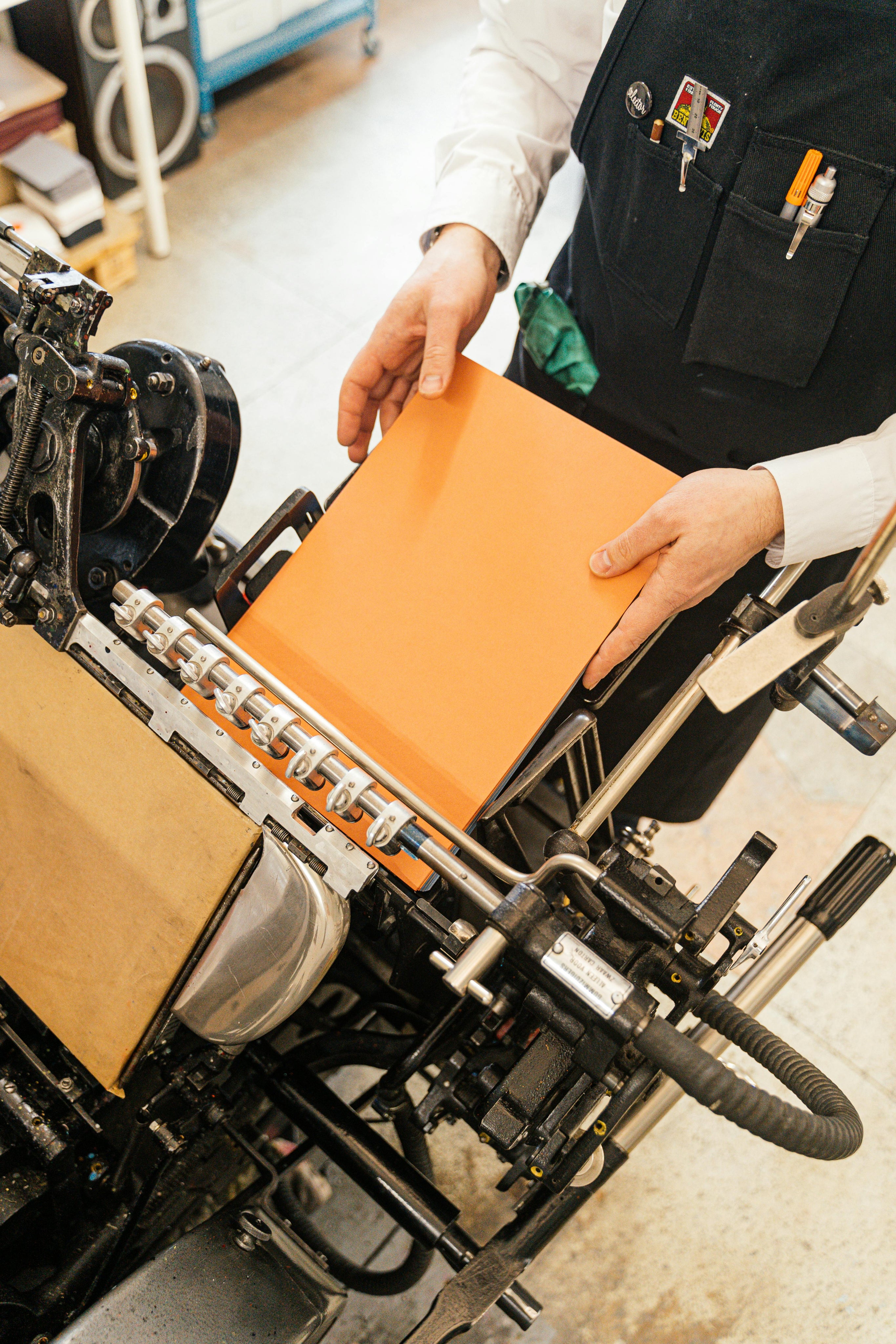 Printing process in the workshop