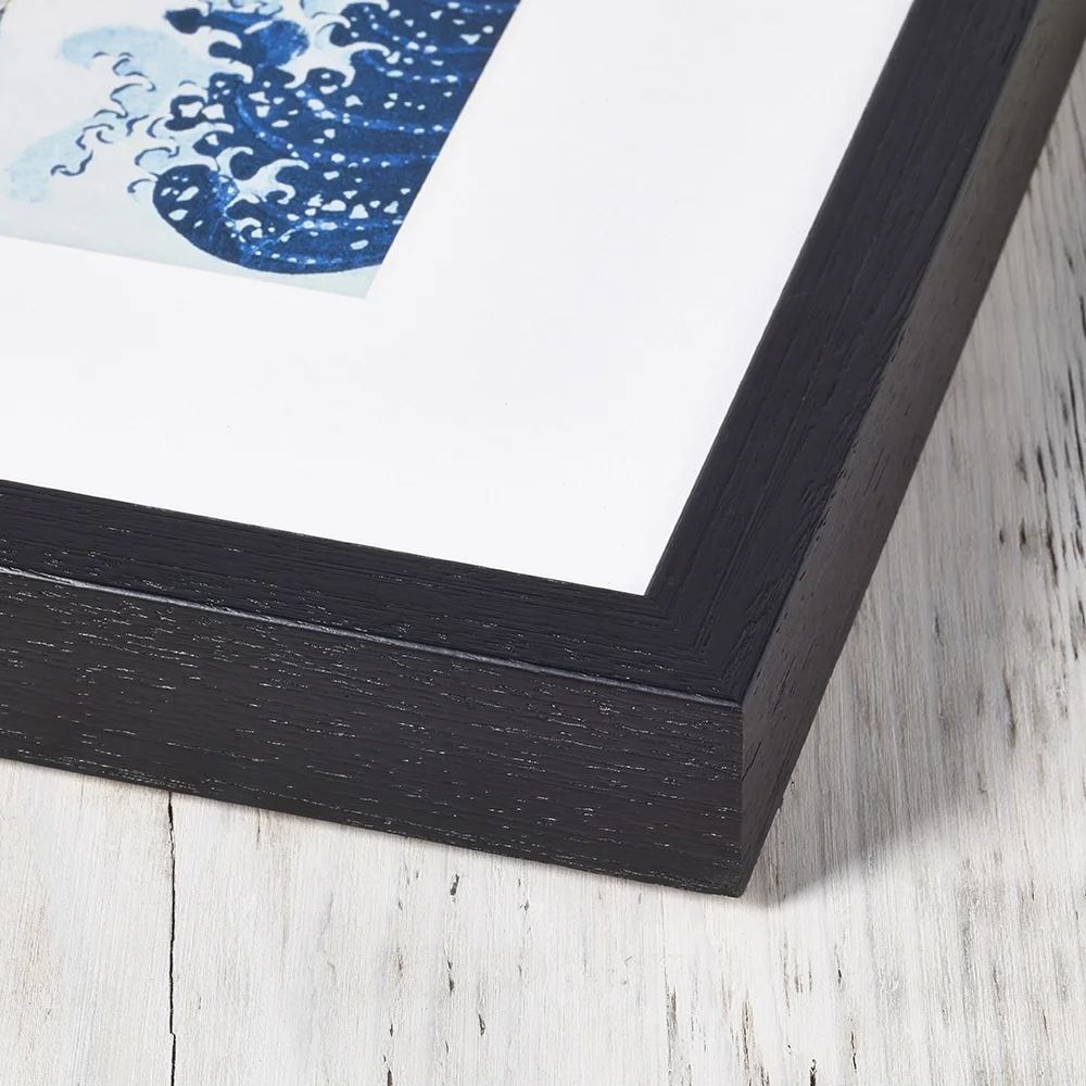 Close-up of a wooden frame corner